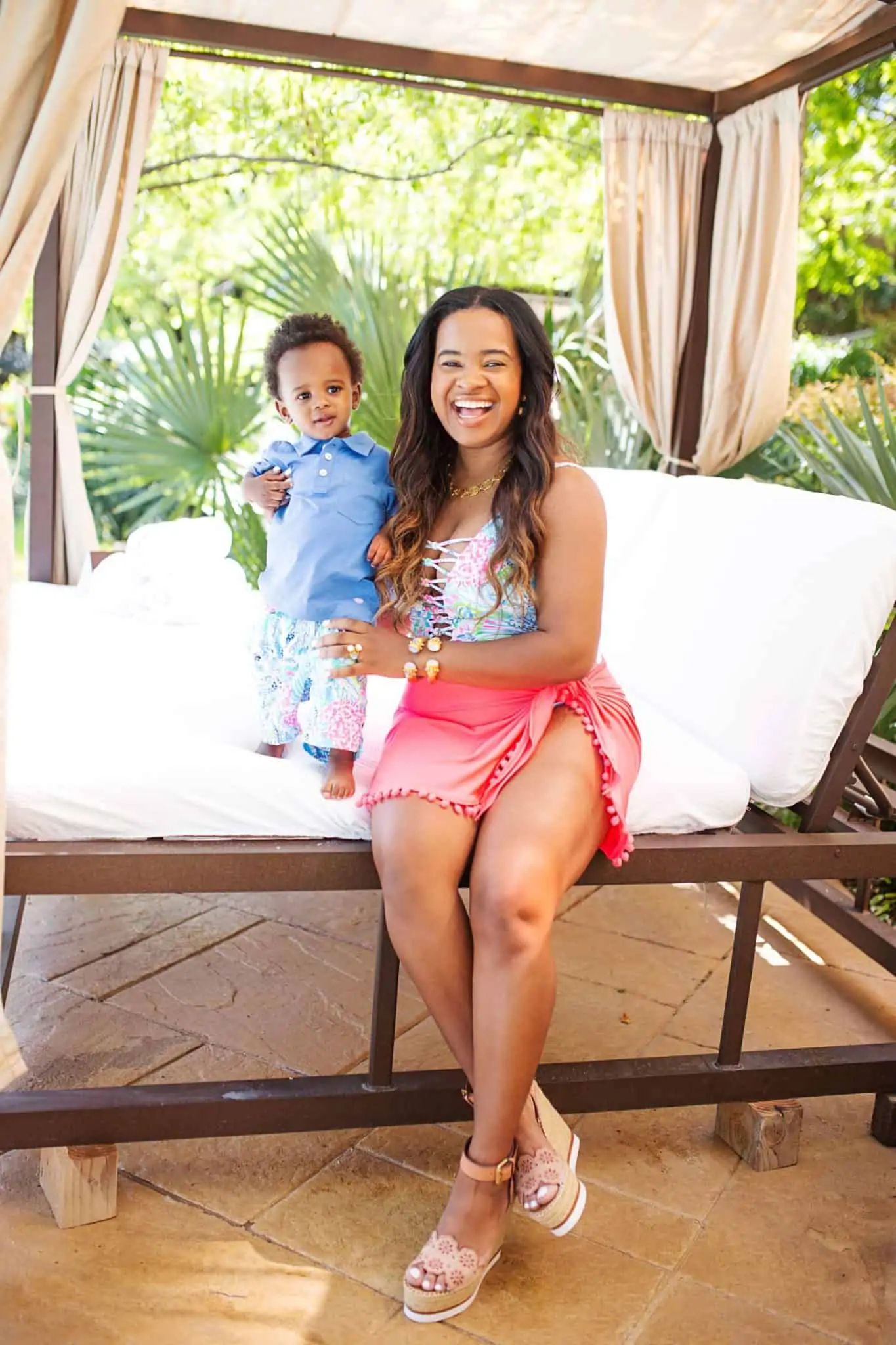 Lilly Pulitzer Swimwear for the Family featured by top US life and style blog, Glamorous Versatility