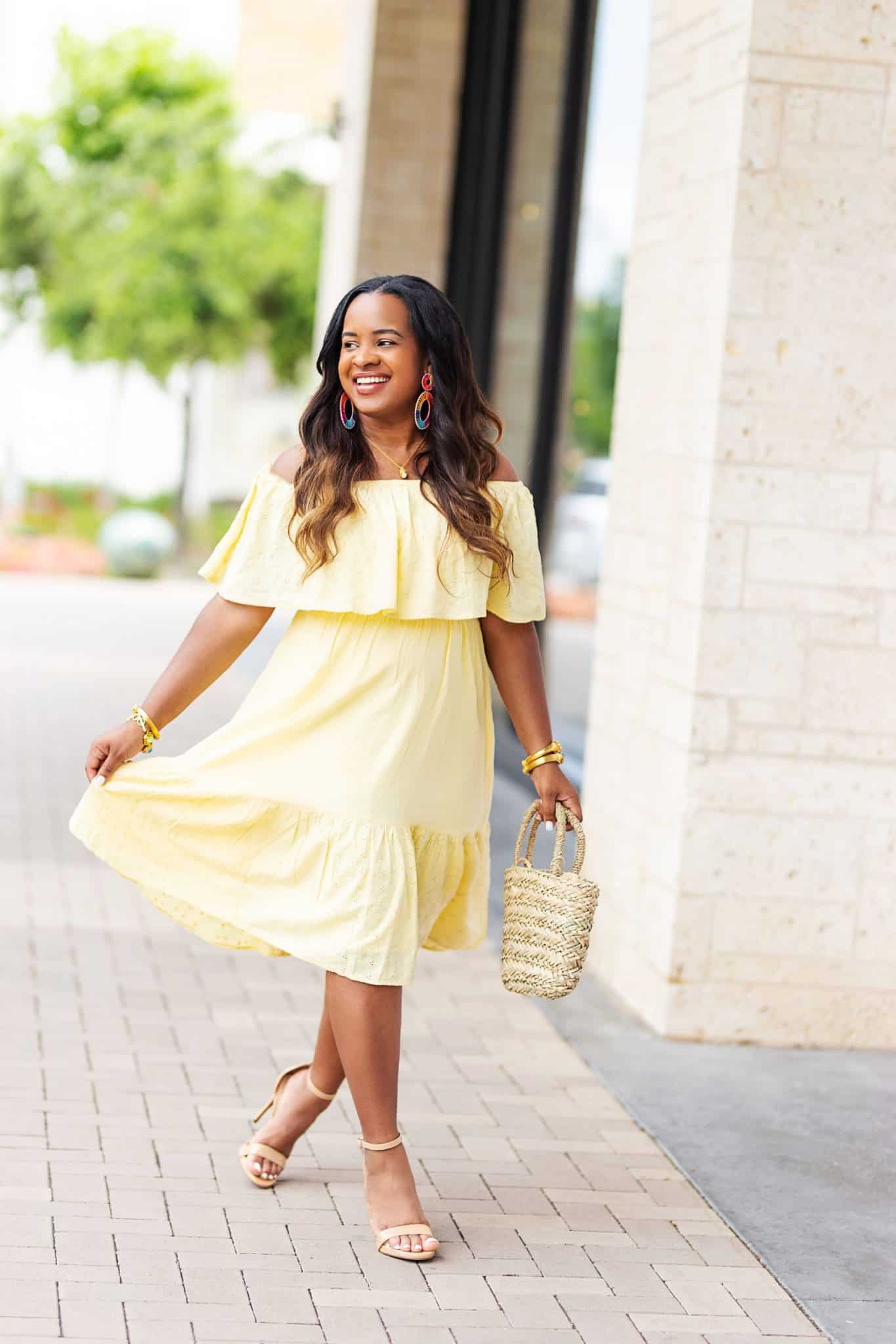 8 Ways to Cut Back on Spending Keep Money in Your Bank Account featured by top US lifestyle blog, Glamorous Versatility: image of a woman featuring a Walmart fashion dress