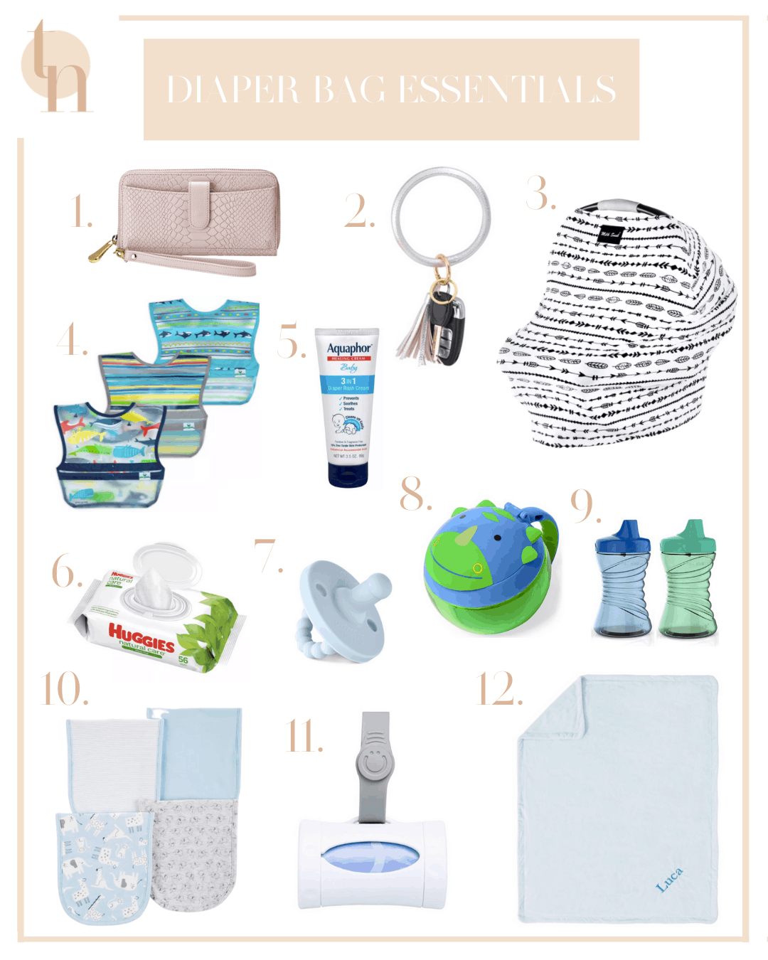 Baby changing bag checklist best sale